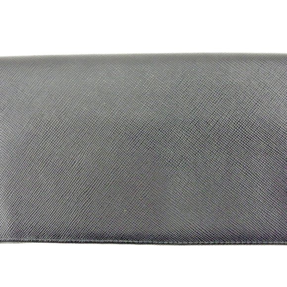 PRADA long pills Logo Safiano Leather Authentic - Picture 1 of 8